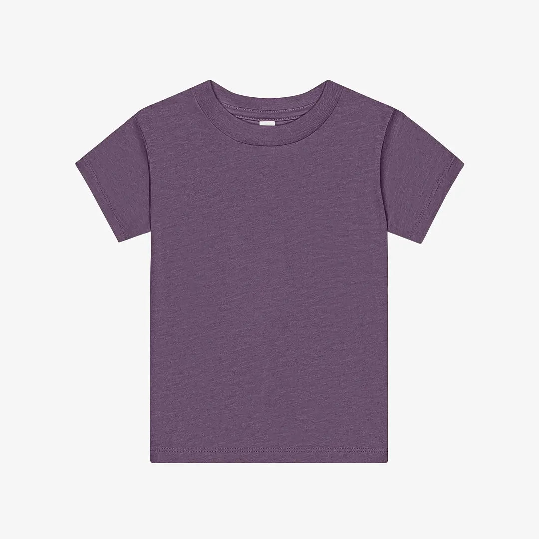 BELLA + CANVAS - Toddler Short Sleeve Tee 3001T Heather Purple Picasso Print