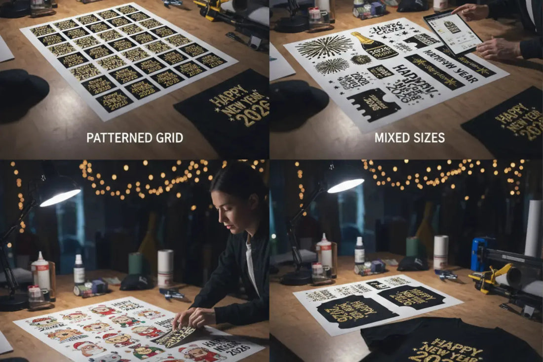 4 Types of New Year Gang Sheet Layouts for Apparel Brands 