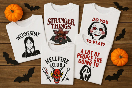 5 Netflix Horror-Inspired Designs to Create Custom Halloween Merch with DTF