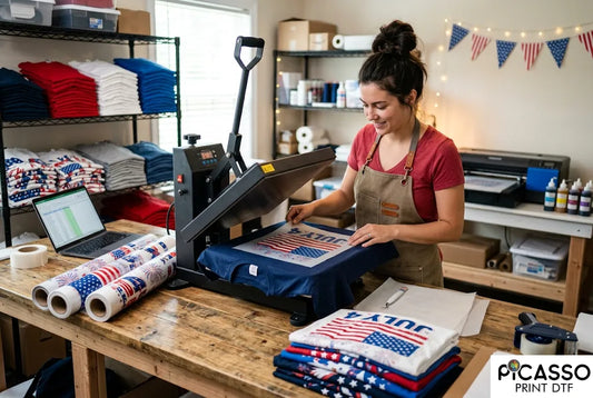 How to Launch a Profitable Shirt Business with 4th of July DTF Transfers