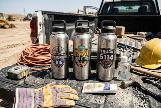 UV DTF on Stainless Steel Water Bottles for Construction Crews: Surviving Sunscreen, Hand Sanitizer, and Truck Beds 