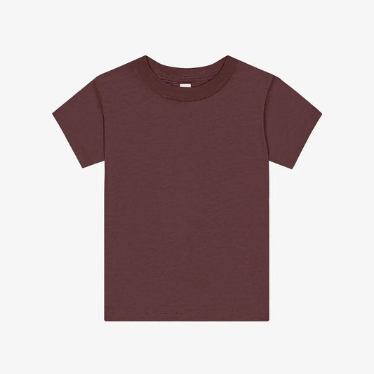 BELLA + CANVAS - Toddler Short Sleeve Tee 3001T Heather Maroon Picasso Print