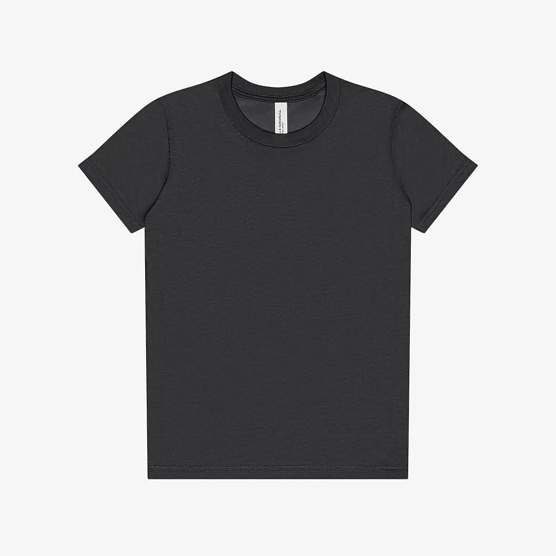 Bella + Canvas Youth Jersey Short Sleeve Tee - 3001Y Dark Grey Heather Picasso Print