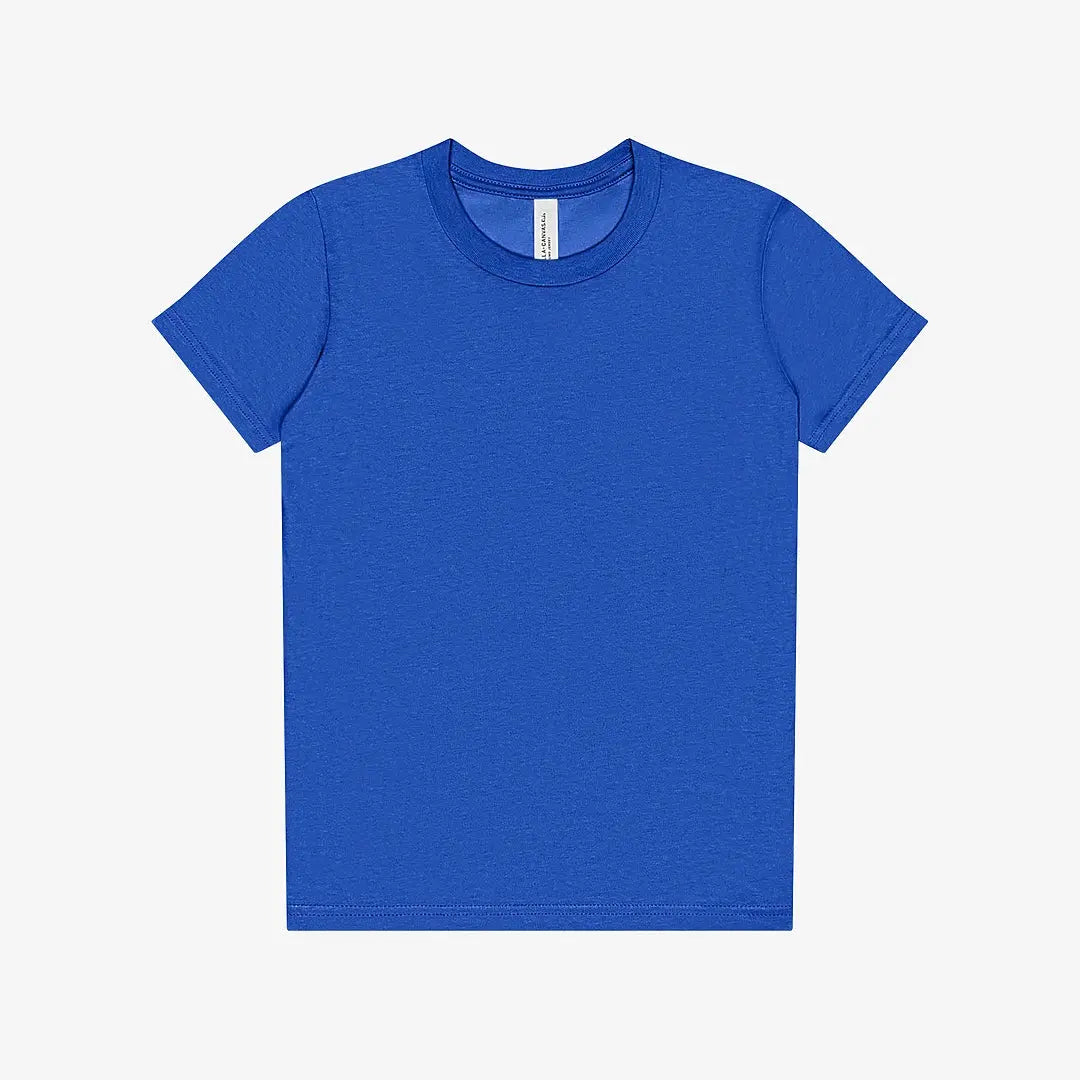 Bella + Canvas Youth Jersey Short Sleeve Tee - 3001Y True Royal Picasso Print
