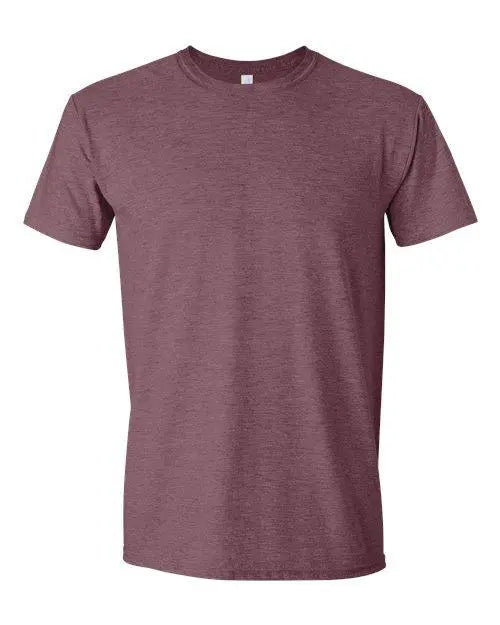 Gildan-Softstyle® T-Shirt-64000 - Heather Maroon - Picasso Print