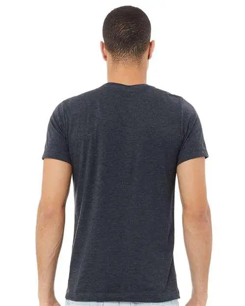 BELLA + CANVAS - Jersey Tee - 3001 - Heather Navy - Picasso Print