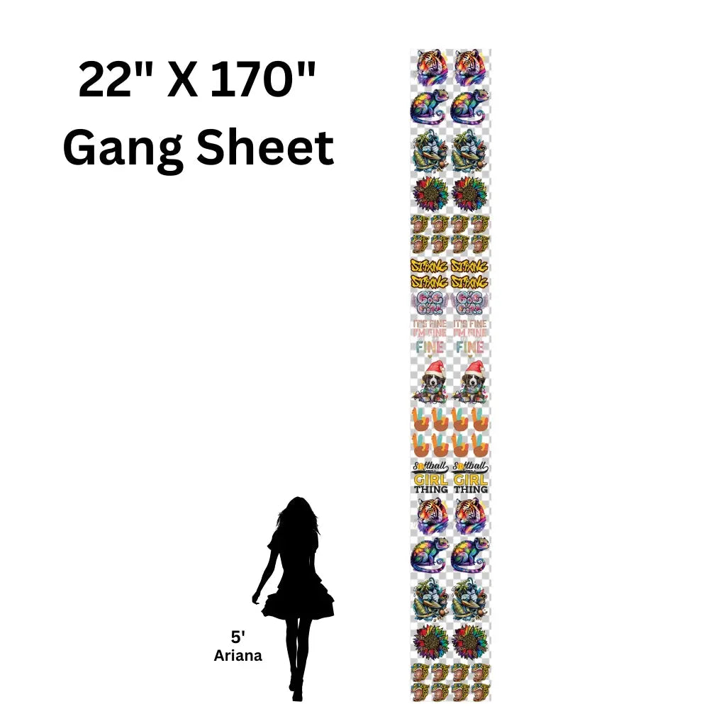Custom Gang Sheet DTF - Upload a Pre-Made Sheet PicassoPrint