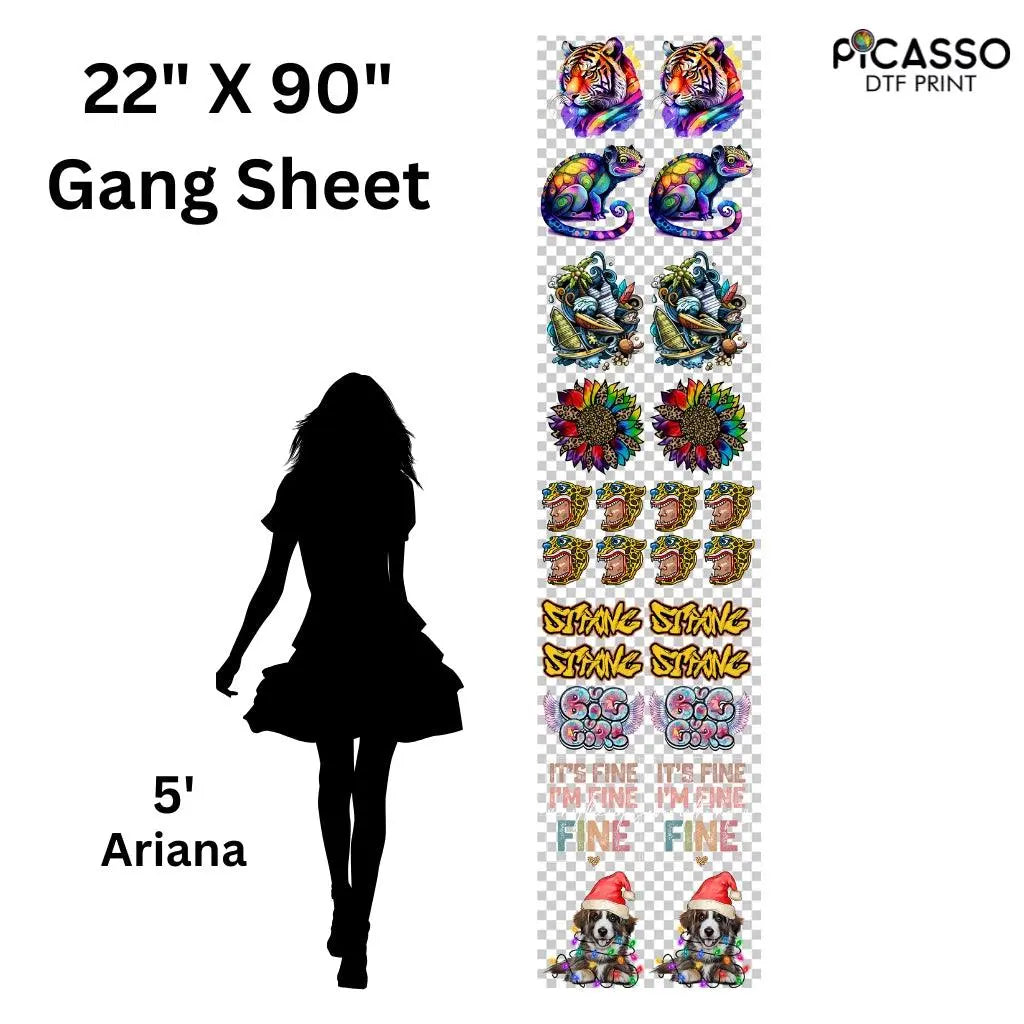 Custom Gang Sheet DTF - Upload a Pre-Made Sheet - Picasso Print
