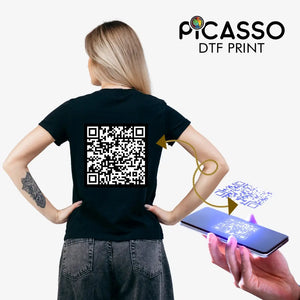 Custom QR Code DTF Vinyl shirtprintstore