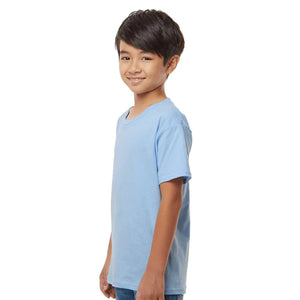 Gildan - Softstyle® Youth T-Shirt - 64000B Light Blue Picasso Print