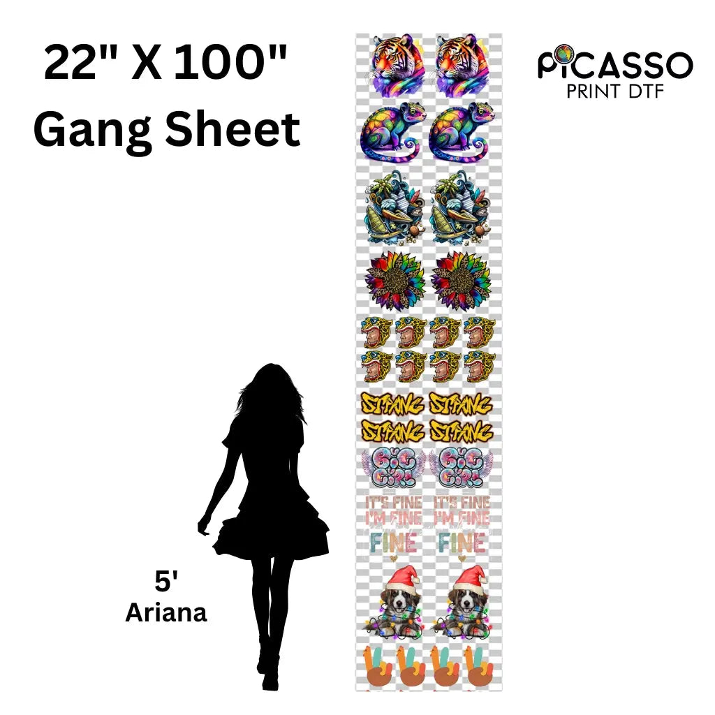 Custom Gang Sheet DTF - Upload a Pre-Made Sheet PicassoPrint