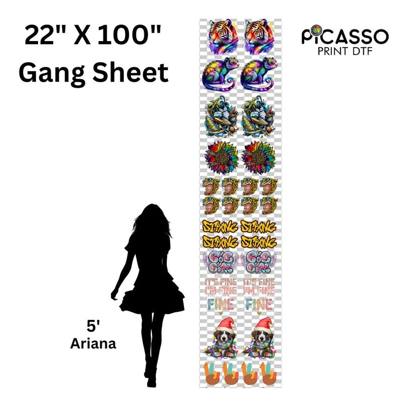 Custom Gang Sheet DTF - Upload a Pre-Made Sheet