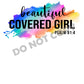 Beautiful Covered Girl -DTF Transfer - Picasso Print