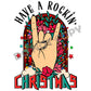 Have A Rockin' Christmas -DTF Transfer - Picasso Print