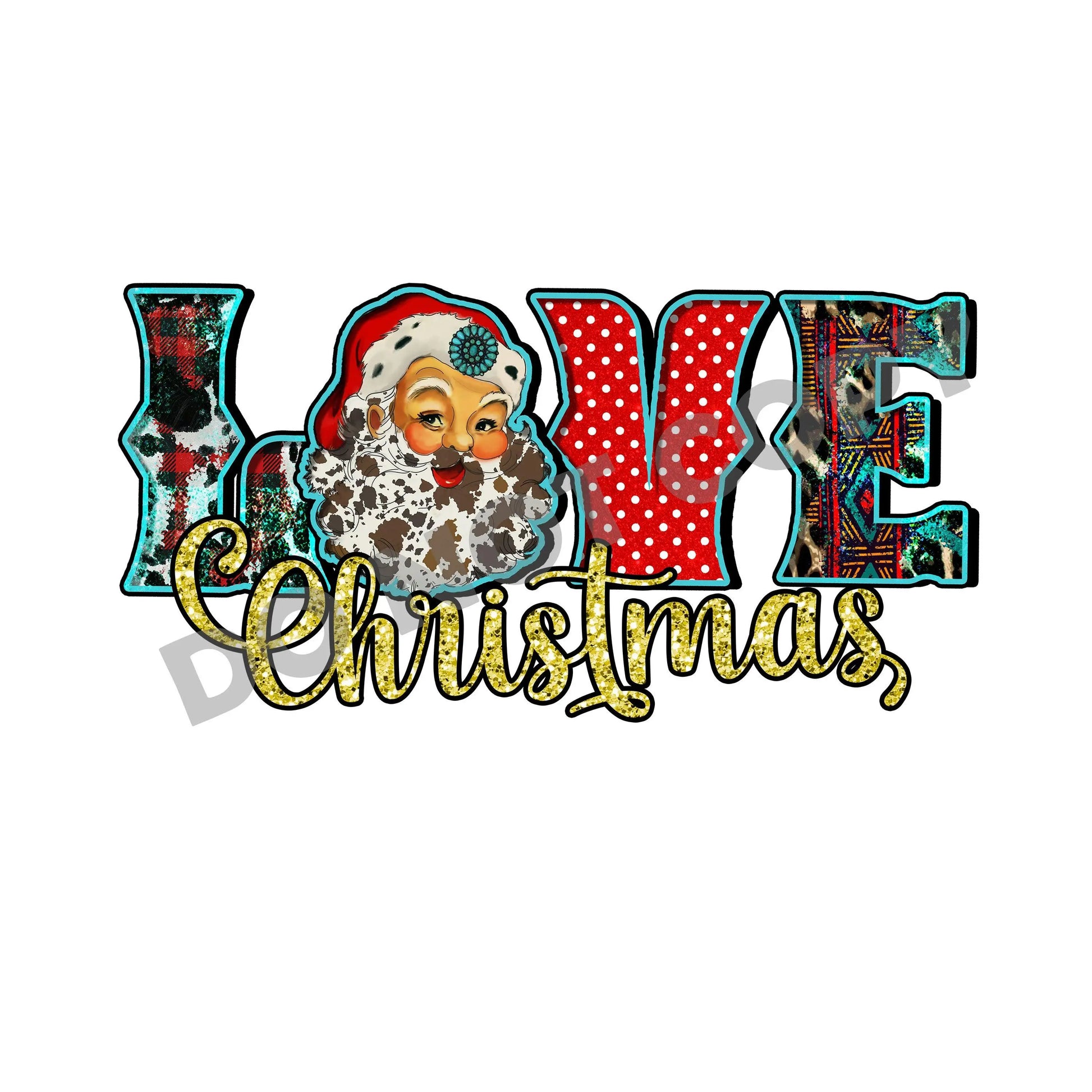 Love Christmas -DTF Transfer - Picasso Print