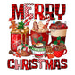 Merry Christmas Coffee -DTF Transfer - Picasso Print