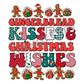 Gingerbread Kisses & Christmas Wishes -DTF Transfer - Picasso Print