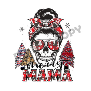 Merry Mama -DTF Transfer - Picasso Print