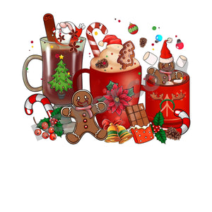 Christmas Coffee -DTF Transfer - Picasso Print