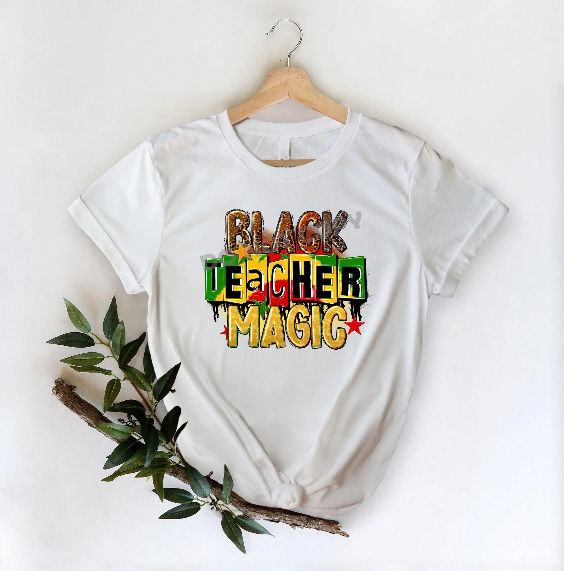 Black Teacher Magic -DTF Transfer - Picasso Print