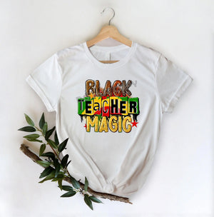 Black Teacher Magic -DTF Transfer - Picasso Print