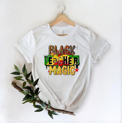 Black Teacher Magic -DTF Transfer - Picasso Print