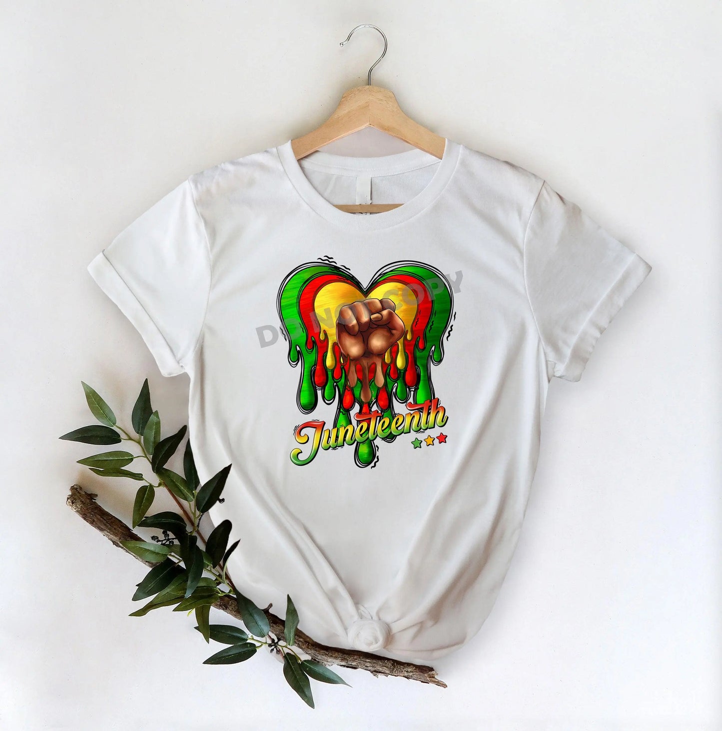 Juneteenth Heart -DTF Transfer - Picasso Print