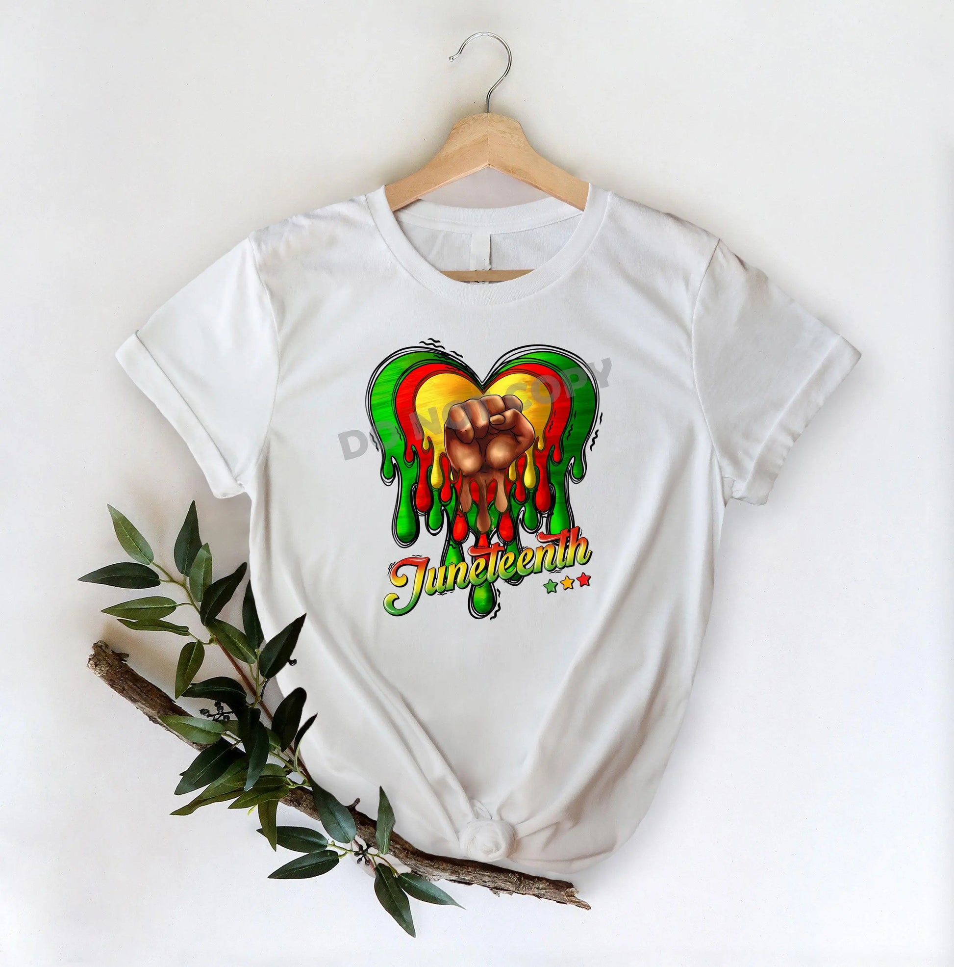 Juneteenth Heart -DTF Transfer - Picasso Print