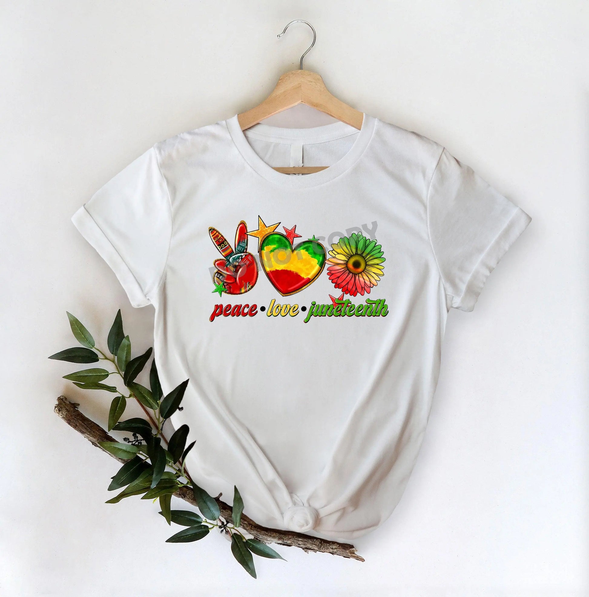 Peace Love Juneteenth -DTF Transfer - Picasso Print