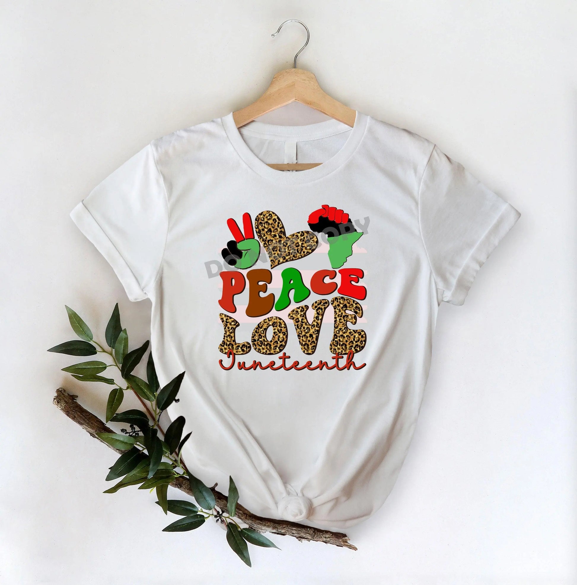Peace Love Juneteenth -DTF Transfer - Picasso Print