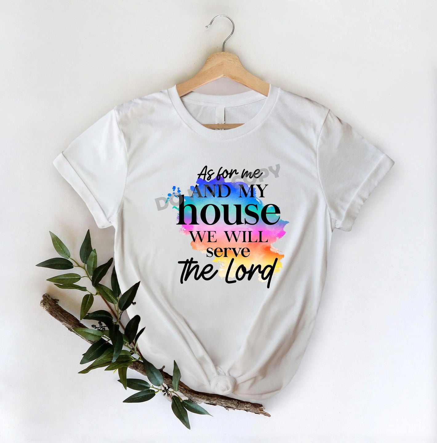 As For Me And My House We Will Serve The Lord -DTF Transfer - Picasso Print