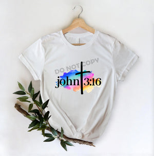 John 3:16 -DTF Transfer - Picasso Print