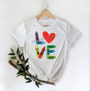 Teacher Love Pencil -DTF Transfer - Picasso Print