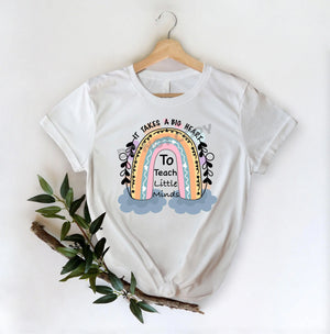 It Takes A Big Heart To Teach Little Minds -DTF Transfer - Picasso Print
