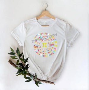 Colorful Pi Number -DTF Transfer - Picasso Print