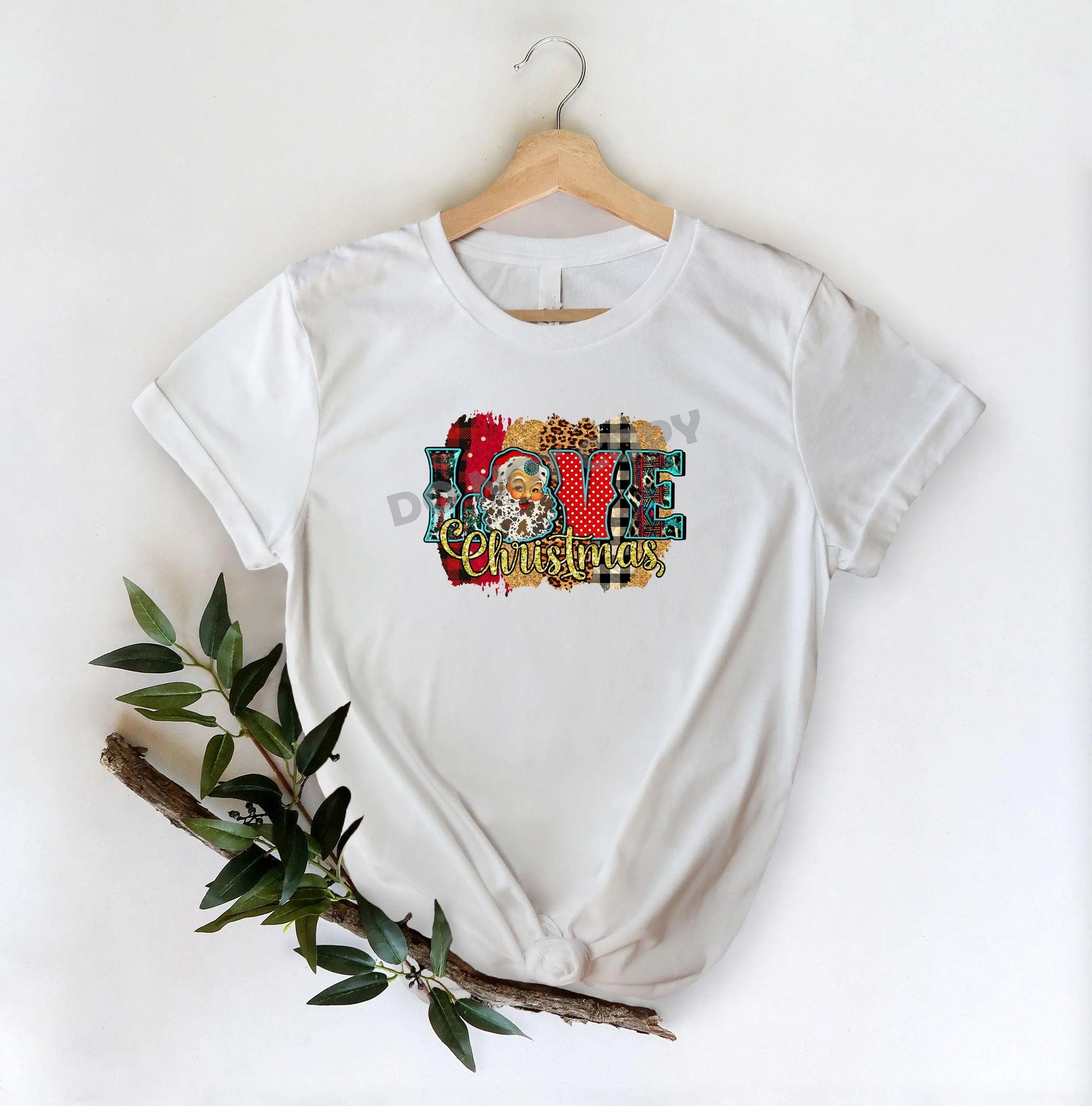 Christmas Love Santa -DTF Transfer - Picasso Print