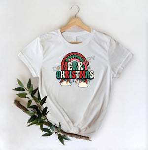Retro Merry Christmas -DTF Transfer - Picasso Print