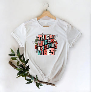 Thick Thighs Christmas Vibes -DTF Transfer - Picasso Print