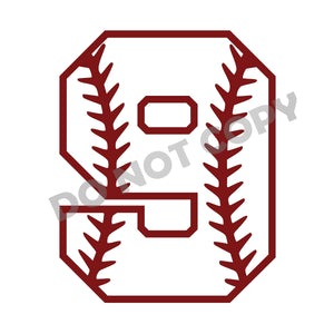 Baseball Number -DTF Transfer - Picasso Print