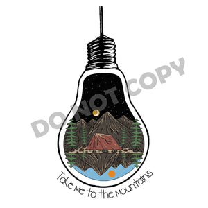 Take Me To The Mountains - DTF Transfer - Picasso Print