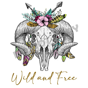Wild And Free - DTF Transfer - Picasso Print