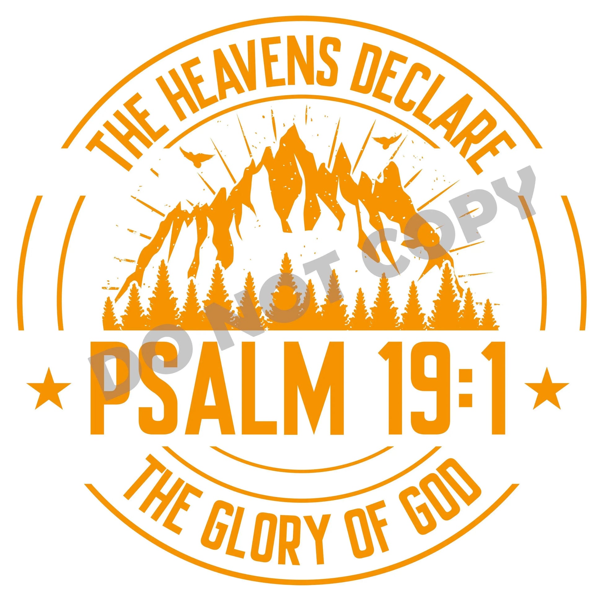The Heavens Declare - DTF Transfer - Picasso Print