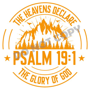 The Heavens Declare - DTF Transfer - Picasso Print