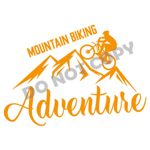Mountain Biking Adventure - DTF Transfer - Picasso Print