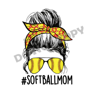 #Softball Mom -DTF Transfer - Picasso Print