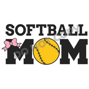 Softball Mom -DTF Transfer - Picasso Print