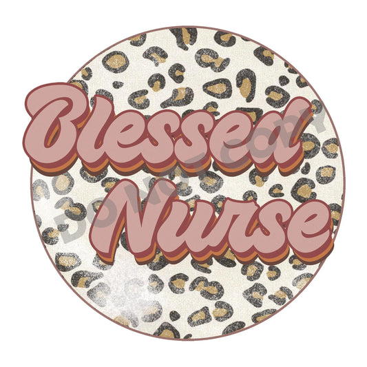 Blessed Nurse - DTF Transfer - Picasso Print