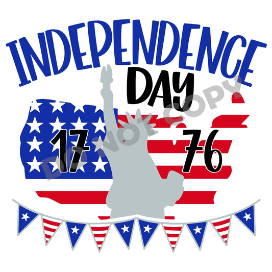 Independence Day 1776 -DTF Transfer - Picasso Print