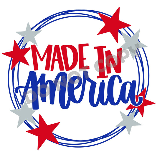 Made In America -DTF Transfer - Picasso Print