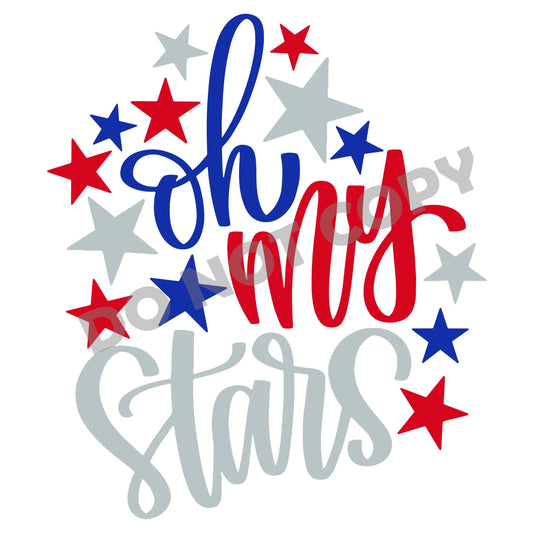 Oh My Stars -DTF Transfer - Picasso Print